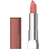 Maybelline Color Sensational lipstick cream finish closeup showing smooth, hydrating color.
