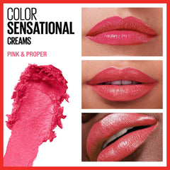 Maybelline Color Sensational creamy texture closeup emphasizes buttery softness and glide