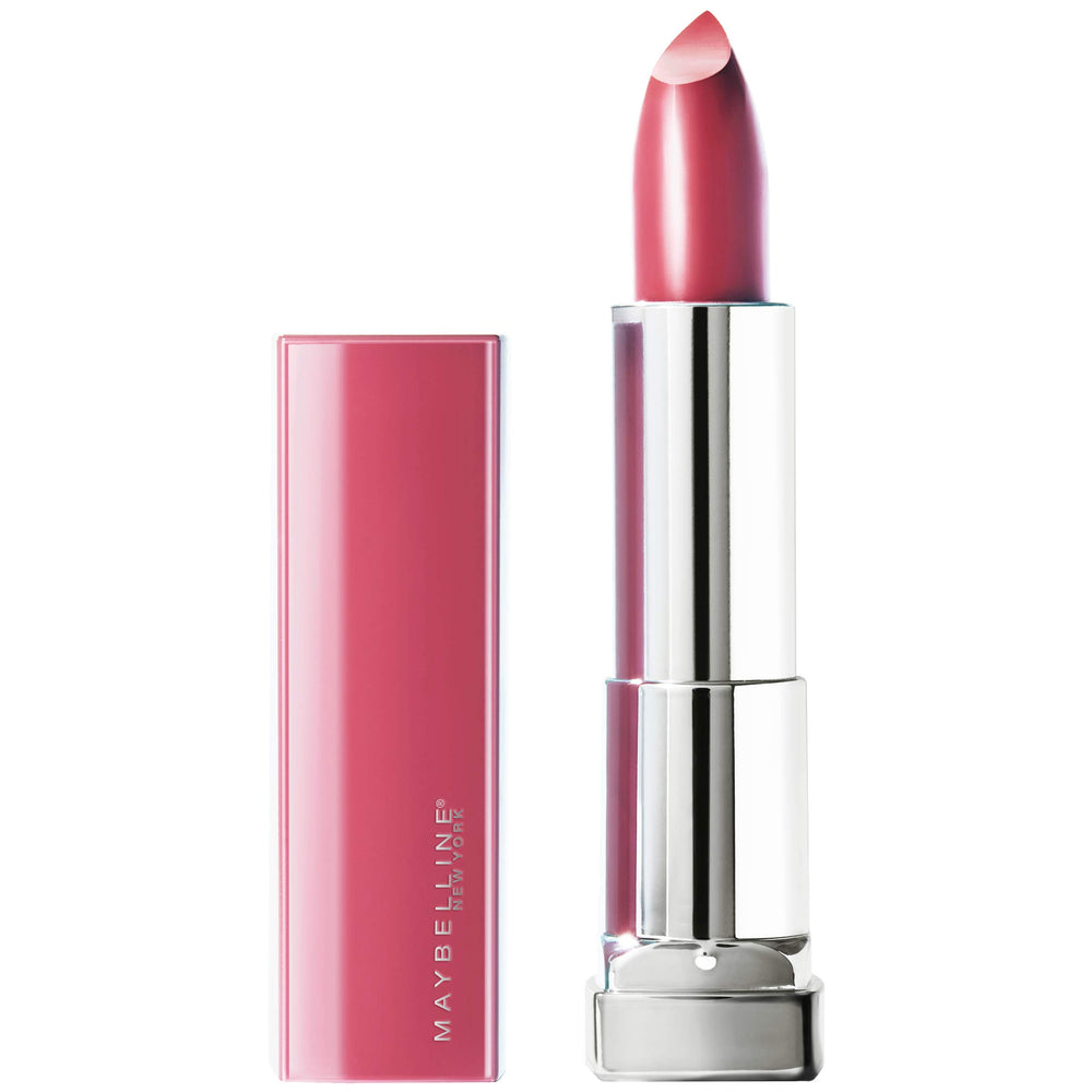 Maybelline Color Sensational Made for All Pink For Me lipstick swatch on lips, universal shade.