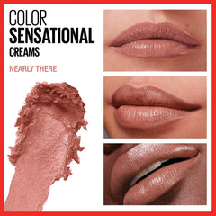 Maybelline Color Sensational Nearly There close-up of creamy finish and even nude color payoff