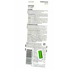 Maybelline Define-A-Line Eyeliner applying a clean line along the lash line.