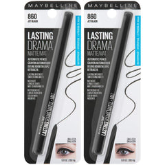 Maybelline Eyestudio delineador gel mate negro intenso 2 unidades para definición duradera