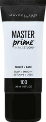 Maybelline Face Studio Master Prime, textura-agua: base suave y fresca para pieles sensibles.