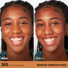 Maybelline Fit Me con coco, aplicación con dedos para difuminar suave