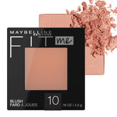 Maybelline Fit Me Blush on the apples of cheeks for a natural, lasting glow.