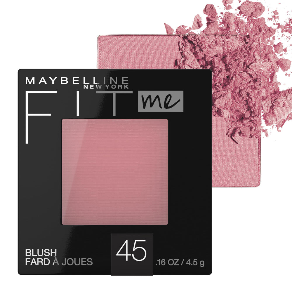 Maybelline Fit Me Blush Plum compact for natural, long-lasting color.