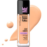 Base Maybelline Fit Me Dewy Smooth empaque hidratante con acabado luminoso