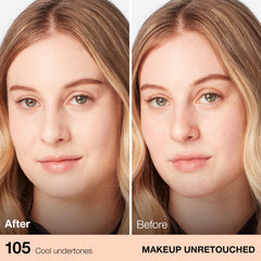 Maybelline Fit Me foundation SPF 18 protection supports daily wear and skin hydration.