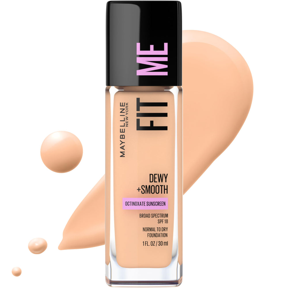 Base MAYBELLINE Fit Me en botella, textura suave para acabado natural