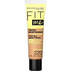 Maybelline Fit Me hidratante-tinte tono-220 aplica suavemente para un look natural.