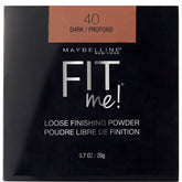 Maybelline Fit Me Loose Setting Powder Dark compact shows shine control for a natural finish.