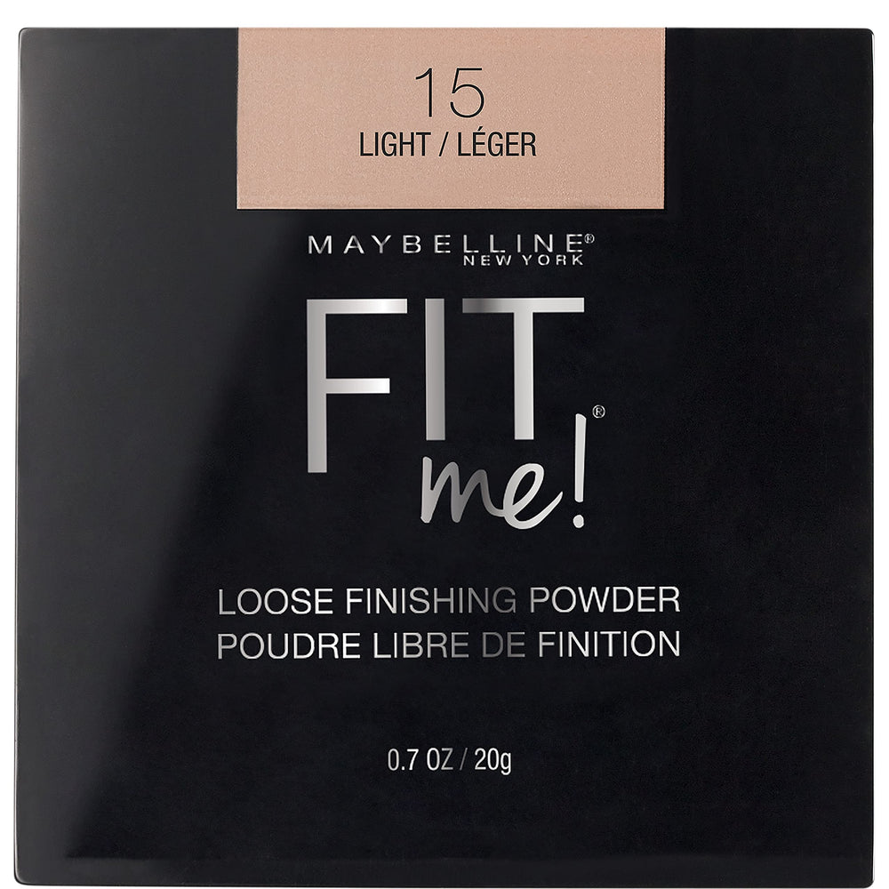 Maybelline Fit Me Loose Setting Powder jar for natural finish and shine control.