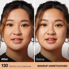 Maybelline Fit Me swatches demonstrate buildable coverage across skin tones