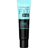 Maybelline Fit Me primer bottle front view shows matte finish for all-day wear.