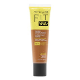 Maybelline Fit Me: botella 355 con acabado natural y cobertura suave.