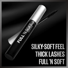 Maybelline Full 'N Soft Waterproof Mascara, vitamina E que nutre y mantiene pestañas suaves