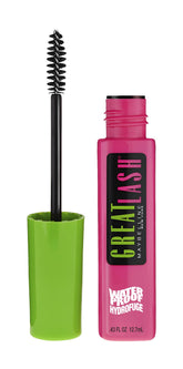 Maybelline Great Lash Waterproof Mascara brush glides to add volume and definition.