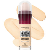 Maybelline Instant Age Rewind Eraser con aplicador-esponja para un acabado natural y uniforme.