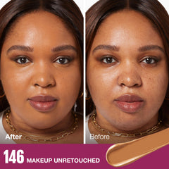 Under-eye application by Maybelline Age Rewind concealer for a refreshed look.