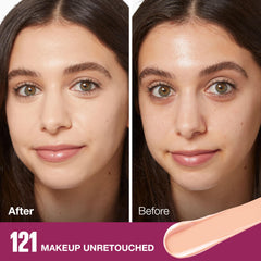 Maybelline Instant Age Rewind concealer swatches on skin to show shade range