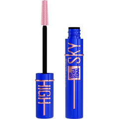 Maybelline Lash Sensational Sky High con aplicador torre-flex para volumen uniforme en pestañas.