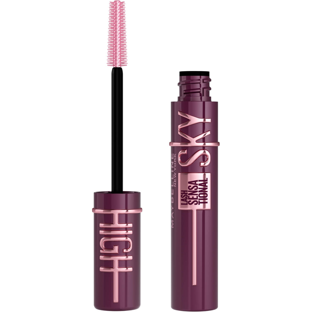 Maybelline Lash Sensational Sky High Burgundy Haze en botella, color intenso para mirada destacada