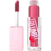 MAYBELLINE Lifter Gloss Plump con aplicador XL para labios más definidos.