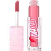 MAYBELLINE Lifter Gloss Plump muestra labios con calor instantáneo y brillo intenso