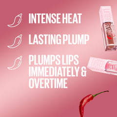 MAYBELLINE Lifter Gloss Plump tono Blush Blaze para un toque cálido.