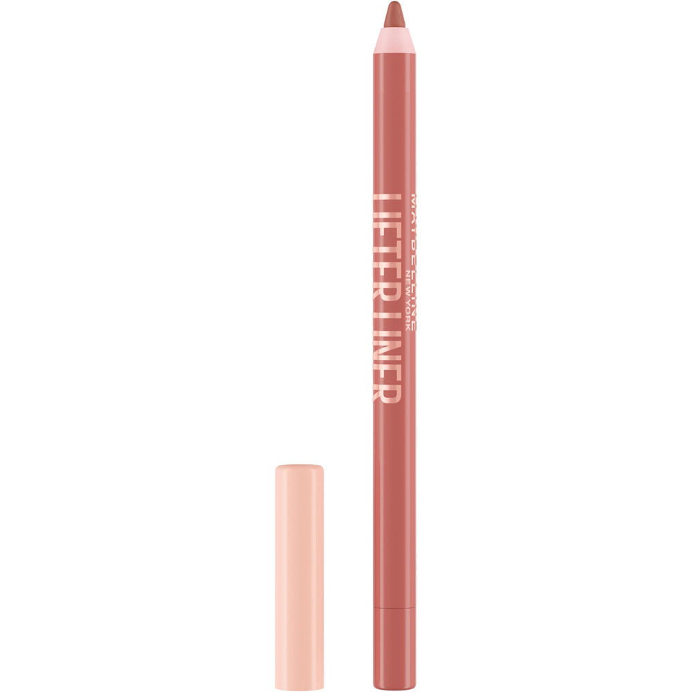 Maybelline Lifter Liner pencil close-up—smooth glide for precise lip lines.