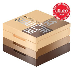 Sombras pigmentadas de Maybelline Shadow Blocks con acabado mate y brillo.