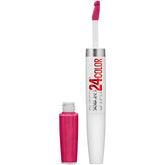 Maybelline Super Stay 24-2 Step liquid lipstick application with bold, long-lasting color.