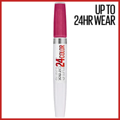 Maybelline Super Stay 24-2 Step two-minute dry time demonstration with precision applicator.