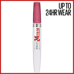 Maybelline Super Stay 24 color rosa intenso para uso diario.