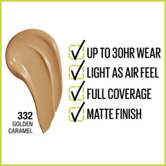 Maybelline Super Stay foundation pump-dispense for easy application