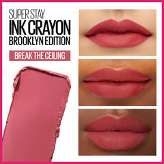 Maybelline Super Stay Ink Crayon: color vino mate para labios duraderos.