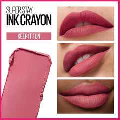 MAYBELLINE Super Stay Ink Crayon imagen de duración de 8 horas.