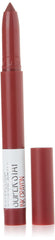 Maybelline Super Stay Ink Crayon labial mate, aplicación precisa y color duradero.