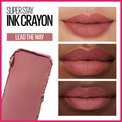 Matte finish swatch from Maybelline Super Stay Ink Crayon Lipstick