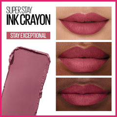 Maybelline Super Stay Ink Crayon matte finish close-up.