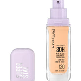 MAYBELLINE Super Stay Lumi-Matte Foundation: bote con acabado mate luminoso.