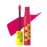 Maybelline Super Stay Matte Ink Optimist Pink, color intenso y duradero en labios.