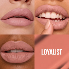 Maybelline Super Stay Matte Ink tono Loyalist rosa claro con acabado mate duradero