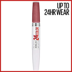 Maybelline Super Stay 24 aplicación de dos pasos para un acabado definido y estable.