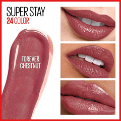 Maybelline Super Stay 24 tecnología Micro Flex que desliza suave al aplicar.