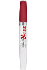 MAYBELLINE Super Stay 24 labial líquido rojo intenso, color duradero para todo el día