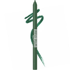 MAYBELLINE Tattoo Studio delineador en gel verde bosque oscuro: definición precisa en un solo trazo.