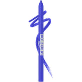 Maybelline Tattoo Studio Gel Pencil Galactic Cobalt swatch with vibrant, long-wearing color.