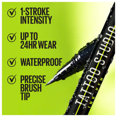 Punta precisa del Maybelline Tattoo Studio Ink Pen para trazos finos o gruesos
