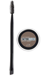Maybelline TattooStudio Brow Pomade Blonde packaging shown for long-lasting, transfer-proof brows